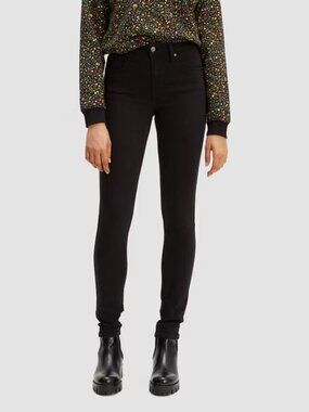 Levi's® Women's 721 High-Rise Skinny Jeans - Soft Black - 34: Heavyweight Denim